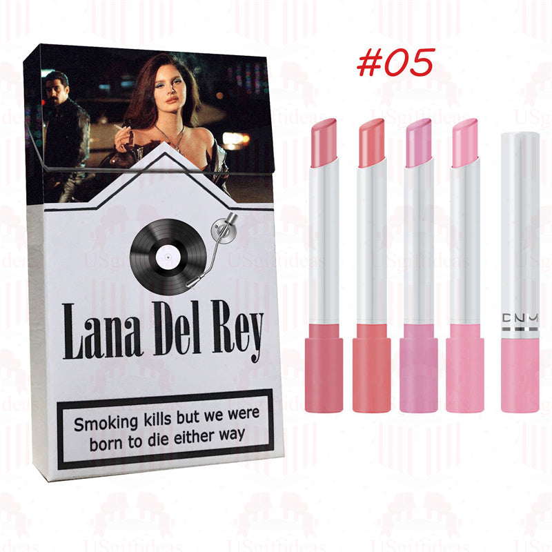 Lana Del Rey Lipstick Set, Personalized Christmas Gifts, Lana Del Rey Poster Cigarette Box