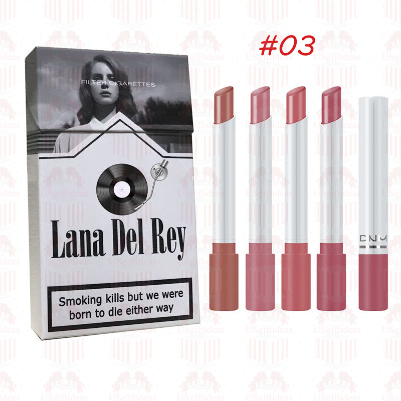 Lana Del Rey Lipstick Set, Personalized Christmas Gifts, Lana Del Rey Poster Cigarette Box