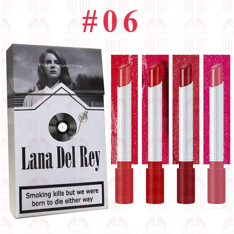 Lana Del Rey Lipstick Set, Personalized Christmas Gifts, Lana Del Rey Poster Cigarette Box