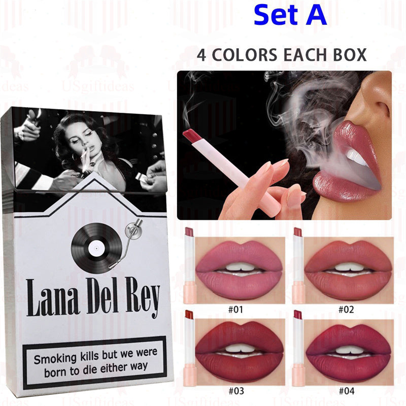 Lana Del Rey Lipstick Set, Personalized Christmas Gifts, Lana Del Rey Poster Cigarette Box