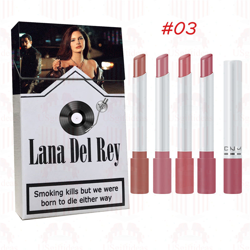 Lana Del Rey Lipstick Set, Personalized Christmas Gifts, Lana Del Rey Poster Cigarette Box