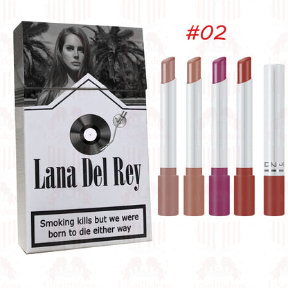 Lana Del Rey Lipstick Set, Personalized Christmas Gifts, Lana Del Rey Poster Cigarette Box