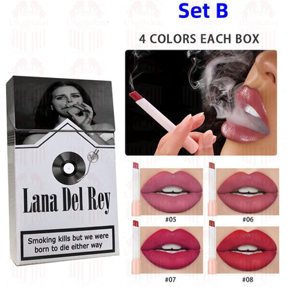 Lana Del Rey Lipstick Set, Personalized Christmas Gifts, Lana Del Rey Poster Cigarette Box