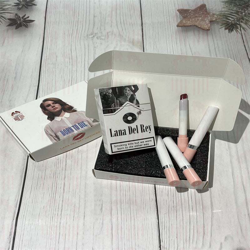 Lana Del Rey Lipstick Set, Personalized Christmas Gifts, Lana Del Rey Poster Cigarette Box