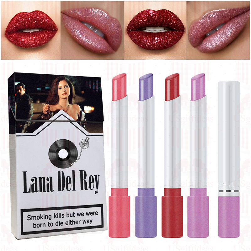 Lana Del Rey Lipstick Set, Personalized Christmas Gifts, Lana Del Rey Poster Cigarette Box