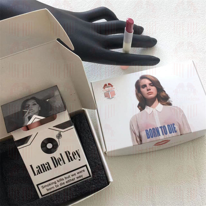 Lana Del Rey Lipstick Set, Personalized Christmas Gifts, Lana Del Rey Poster Cigarette Box