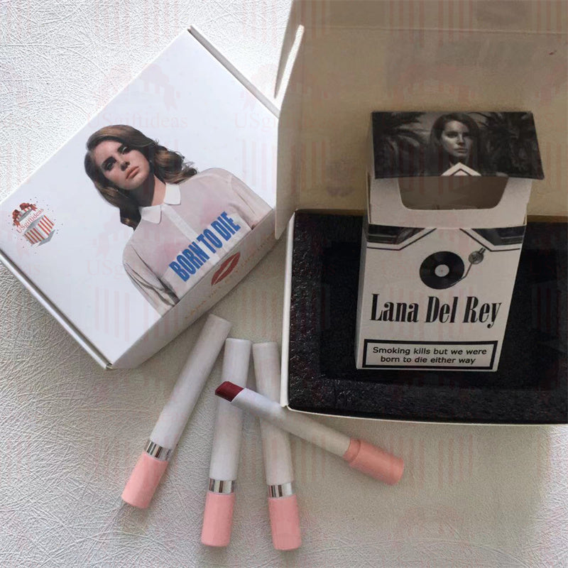 Lana Del Rey Lipstick Set, Personalized Christmas Gifts, Lana Del Rey Poster Cigarette Box