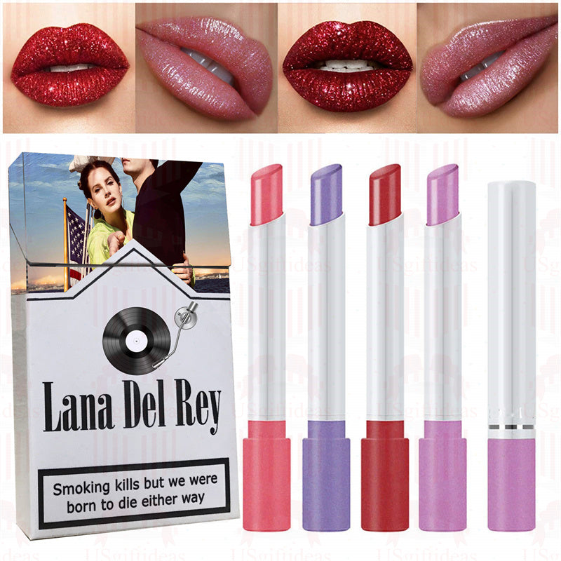 Lana Del Rey Lipstick Set, Personalized Christmas Gifts, Lana Del Rey Poster Cigarette Box