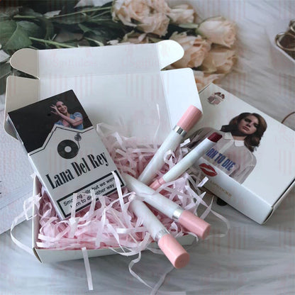 Lana Del Rey Lipstick Set, Personalized Christmas Gifts, Lana Del Rey Poster Cigarette Box