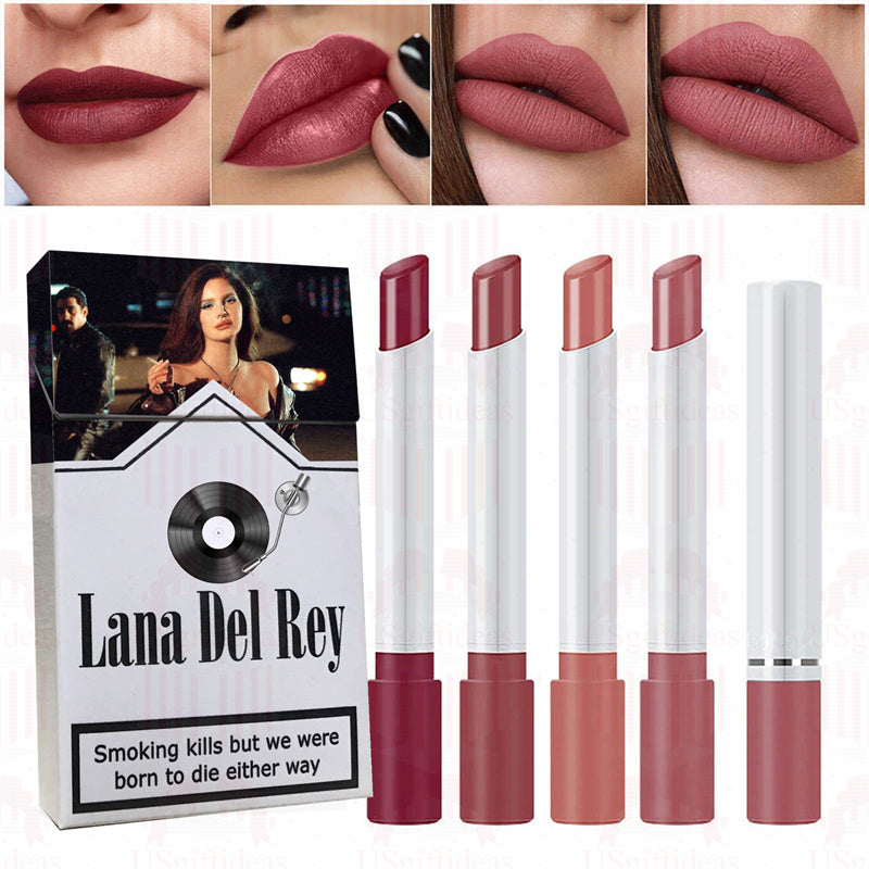 Lana Del Rey Lipstick Set, Personalized Christmas Gifts, Lana Del Rey Poster Cigarette Box