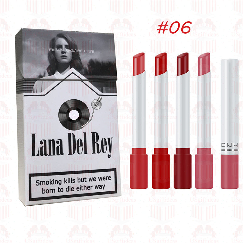 Lana Del Rey Lipstick Set, Personalized Christmas Gifts, Lana Del Rey Poster Cigarette Box