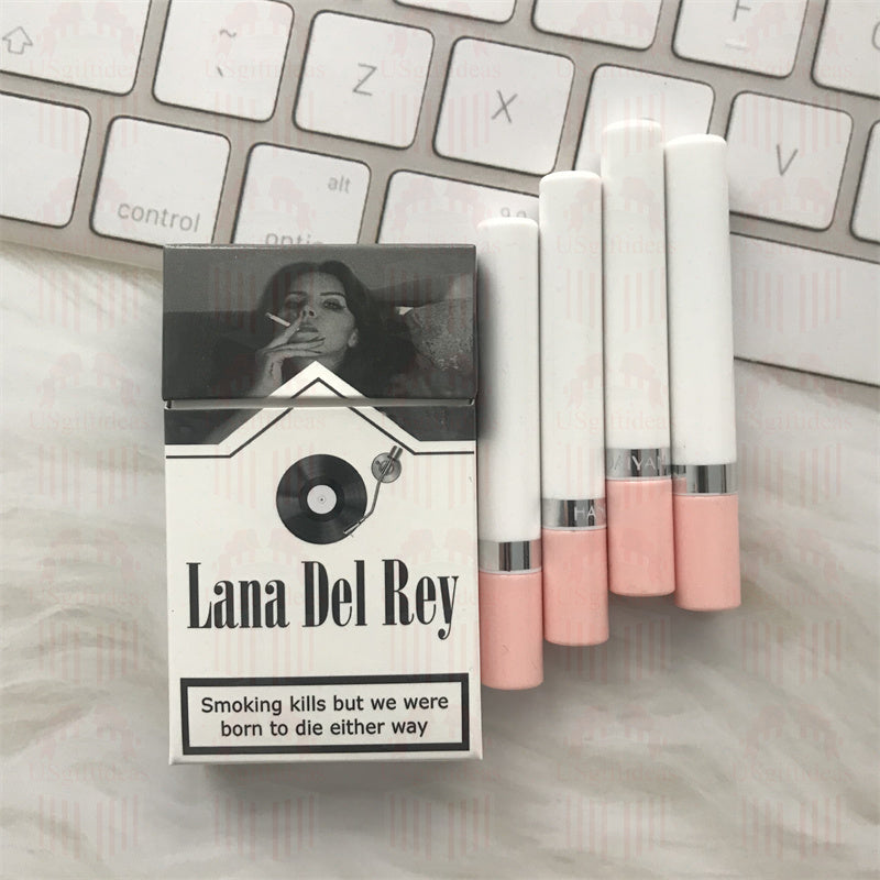 Lana Del Rey Lipstick Set, Personalized Christmas Gifts, Lana Del Rey Poster Cigarette Box