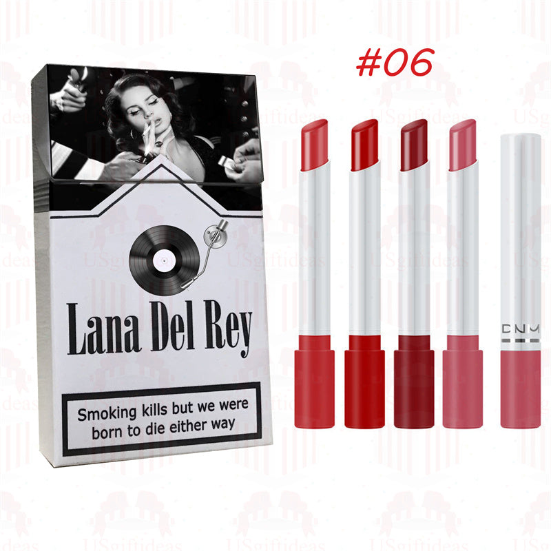 Lana Del Rey Lipstick Set, Personalized Christmas Gifts, Lana Del Rey Poster Cigarette Box