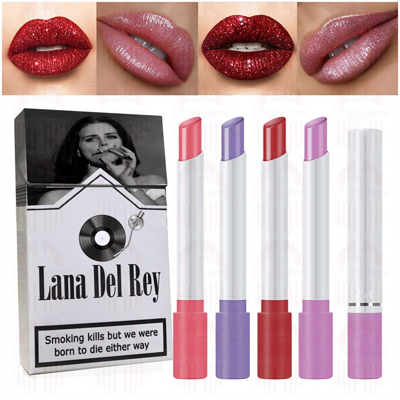 Lana Del Rey Lipstick Set, Personalized Christmas Gifts, Lana Del Rey Poster Cigarette Box