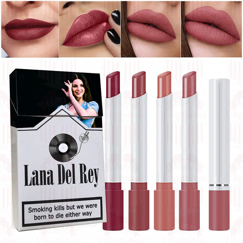 Lana Del Rey Lipstick Set, Personalized Christmas Gifts, Lana Del Rey Poster Cigarette Box