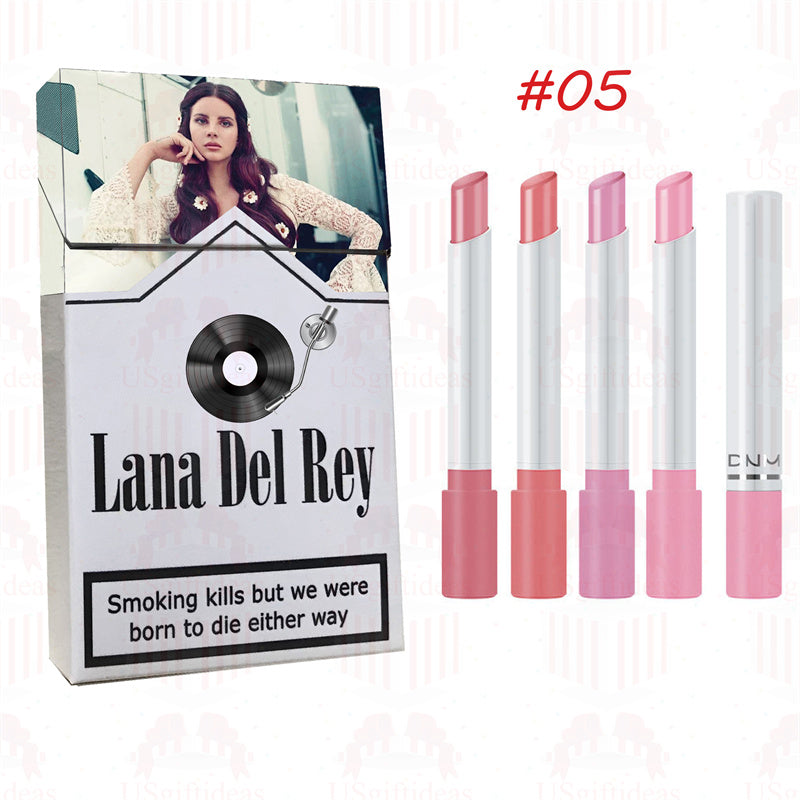 Lana Del Rey Lipstick Set, Personalized Christmas Gifts, Lana Del Rey Poster Cigarette Box