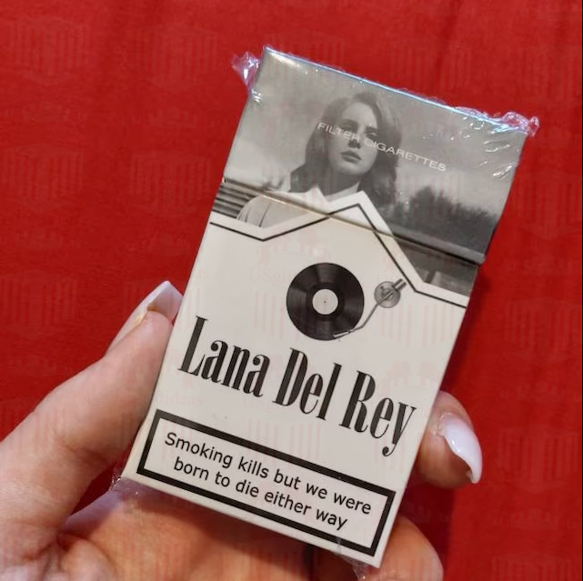 Lana Del Rey Lipstick Set, Personalized Christmas Gifts, Lana Del Rey Poster Cigarette Box