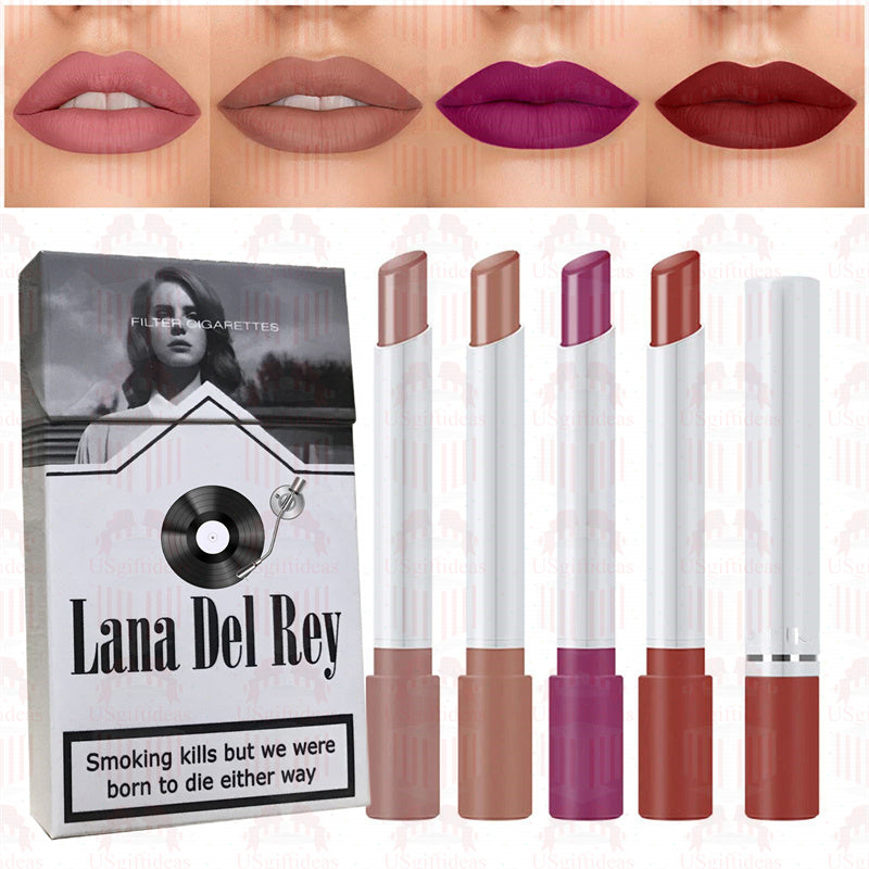 Lana Del Rey Lipstick Set, Personalized Christmas Gifts, Lana Del Rey Poster Cigarette Box