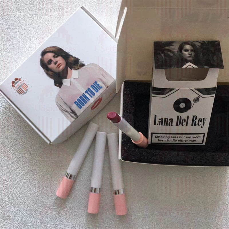 Lana Del Rey Lipstick Set, Personalized Christmas Gifts, Lana Del Rey Poster Cigarette Box