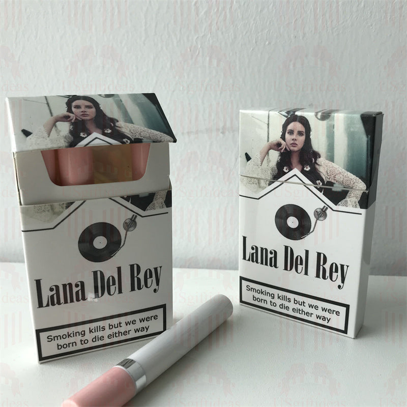 Lana Del Rey Lipstick Set, Personalized Christmas Gifts, Lana Del Rey Poster Cigarette Box