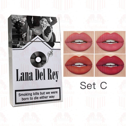 Lana Del Rey Lipstick Set, Personalized Christmas Gifts, Lana Del Rey Poster Cigarette Box