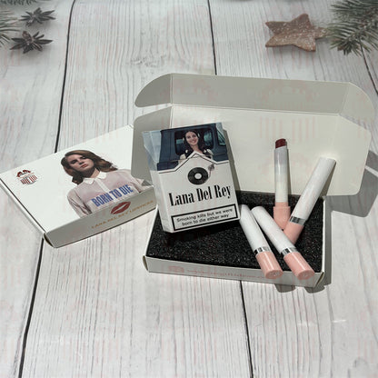 Lana Del Rey Lipstick Set, Personalized Christmas Gifts, Lana Del Rey Poster Cigarette Box