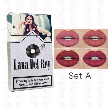 Lana Del Rey Lipstick Set, Personalized Christmas Gifts, Lana Del Rey Poster Cigarette Box