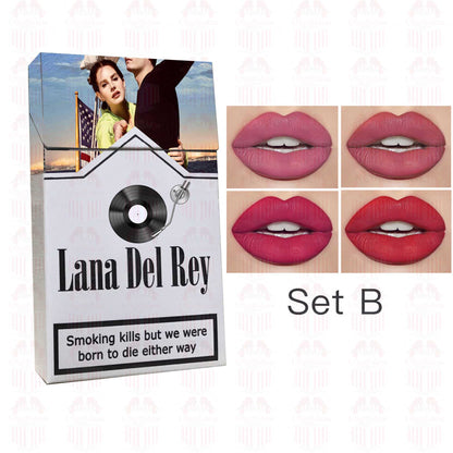 Lana Del Rey Lipstick Set, Personalized Christmas Gifts, Lana Del Rey Poster Cigarette Box