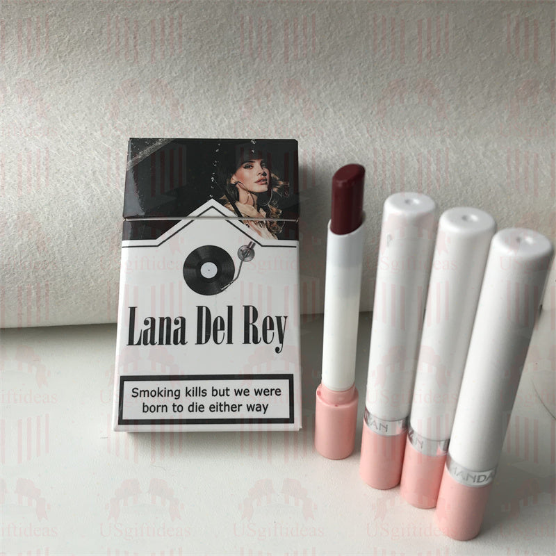 Lana Del Rey Lipstick Set, Personalized Christmas Gifts, Lana Del Rey Poster Cigarette Box