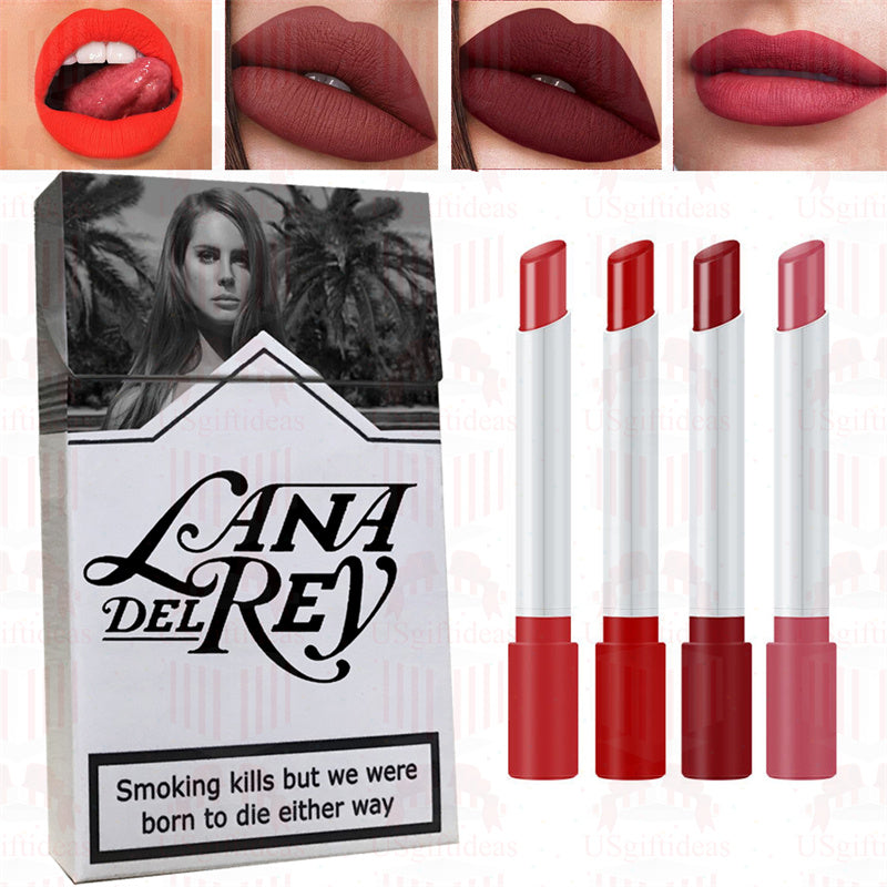 Lana Del Rey Lipstick Matte Glossy Tube Lipstick 24 Hour Lasting Lip Tint