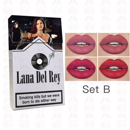 Lana Del Rey Lipstick Set, Personalized Christmas Gifts, Lana Del Rey Poster Cigarette Box