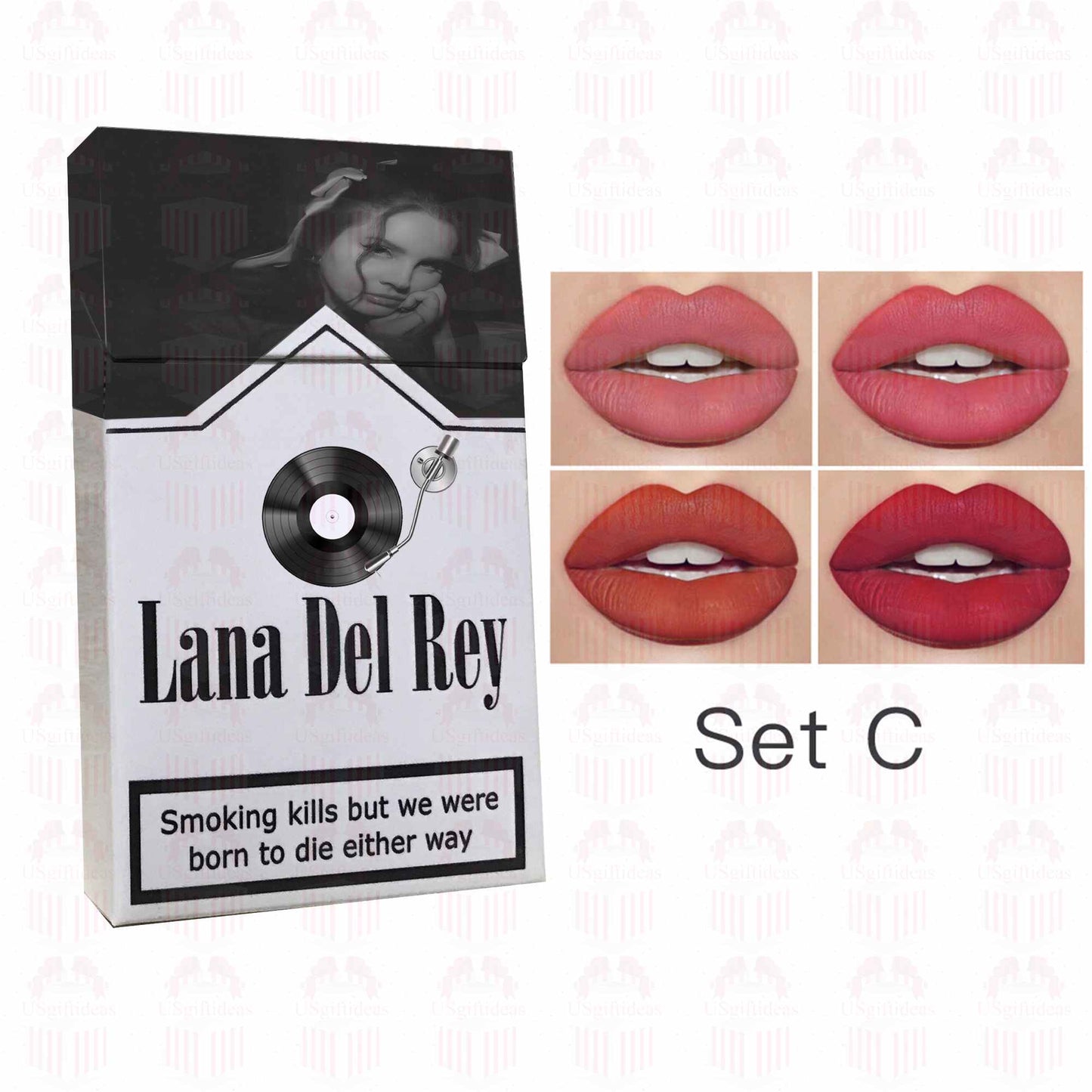 Lana Del Rey Lipsticks Set Lana Del Rey Poster Box