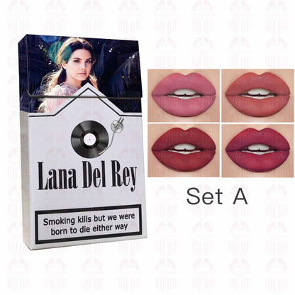 Lana Del Rey Lipstick Set, Personalized Christmas Gifts, Lana Del Rey Poster Cigarette Box