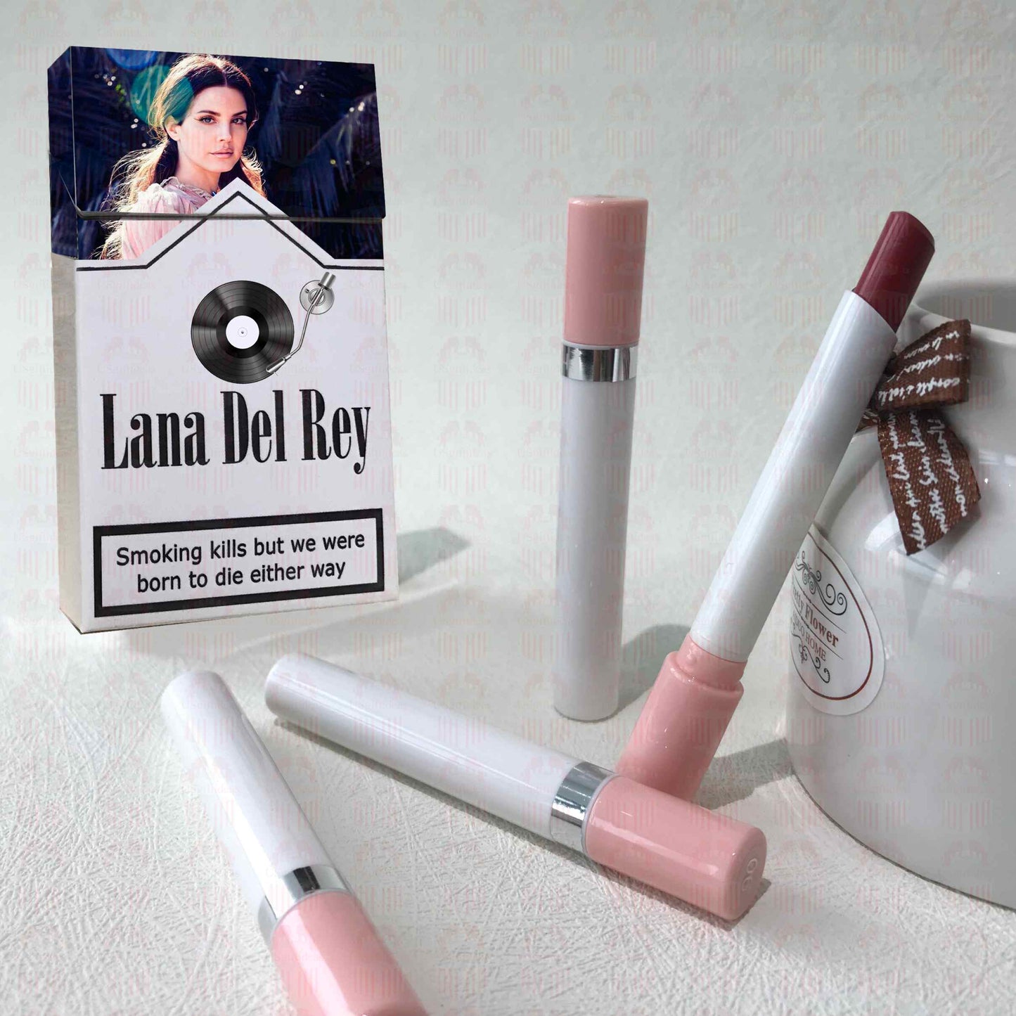 Lana Del Rey Lipstick Set, Personalized Christmas Gifts, Lana Del Rey Poster Cigarette Box