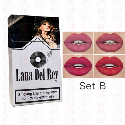 Lana Del Rey Lipstick Set, Personalized Christmas Gifts, Lana Del Rey Poster Cigarette Box