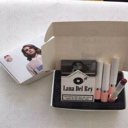 Lana Del Rey Lipstick Set, Personalized Christmas Gifts, Lana Del Rey Poster Cigarette Box