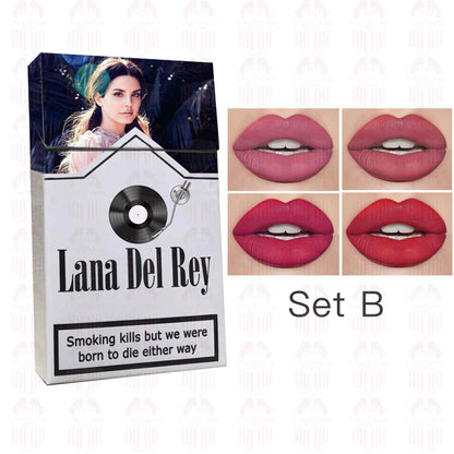 Lana Del Rey Lipstick Set, Personalized Christmas Gifts, Lana Del Rey Poster Cigarette Box