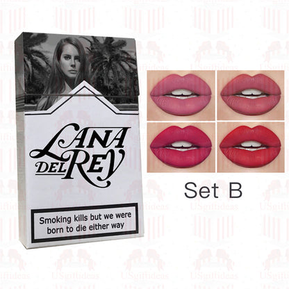 Lana Del Rey Lipstick Matte Glossy Tube Lipstick 24 Hour Lasting Lip Tint