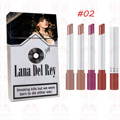 Lana Del Rey Lipstick Set, Personalized Christmas Gifts, Lana Del Rey Poster Cigarette Box