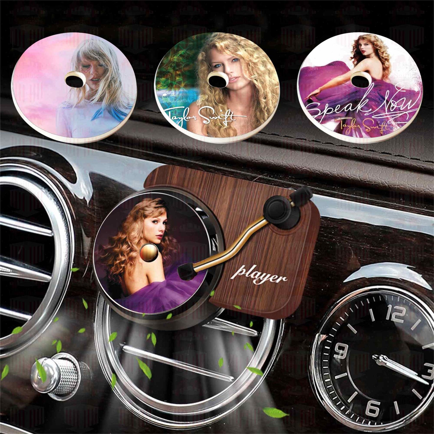 Taylor Swift Air Freshener, Custom Car Air Freshener With Your Photo, Recod Player Car Air Freshener, Personalized Taylor Swift Gift