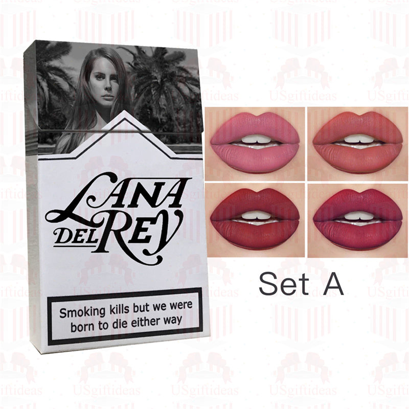 Lana Del Rey Lipstick Matte Glossy Tube Lipstick 24 Hour Lasting Lip Tint