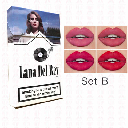 Lana Del Rey Lipstick Set, Personalized Christmas Gifts, Lana Del Rey Poster Cigarette Box