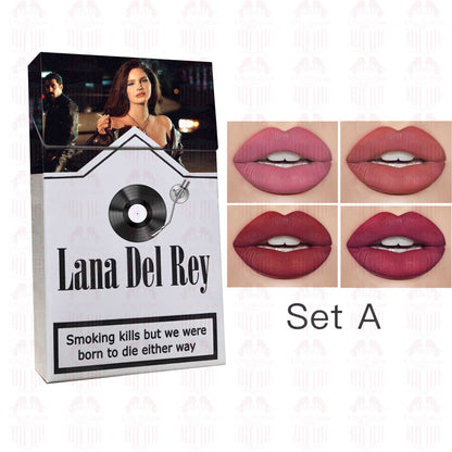 Lana Del Rey Lipstick Set, Personalized Christmas Gifts, Lana Del Rey Poster Cigarette Box