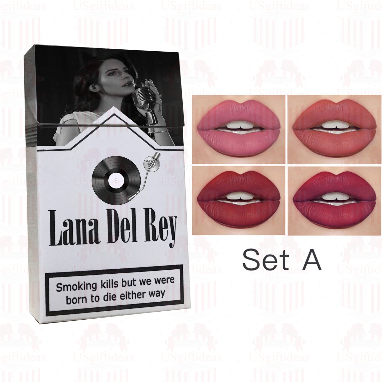 Lana Del Rey Lipstick Set Lana Del Rey Merch For Christmas Gifts