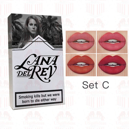 Lana Del Rey Lipstick Matte Glossy Tube Lipstick 24 Hour Lasting Lip Tint