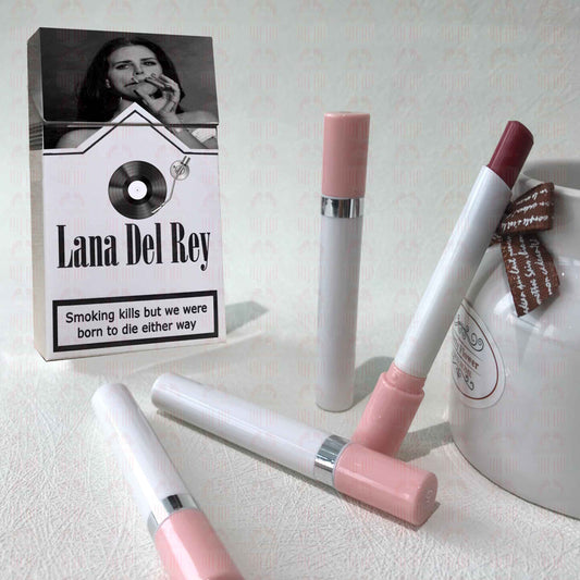 Lana Del Rey Lipstick Set, Personalized Christmas Gifts, Lana Del Rey Poster Cigarette Box