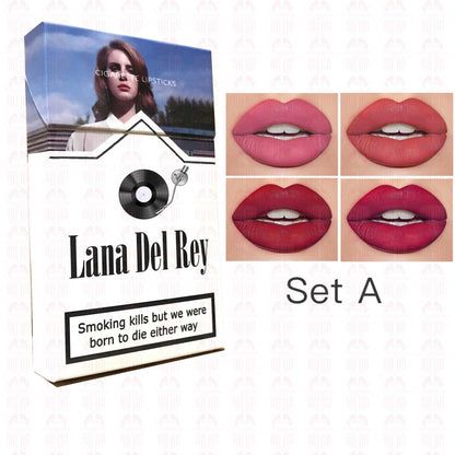 Lana Del Rey Lipstick Set, Personalized Christmas Gifts, Lana Del Rey Poster Cigarette Box