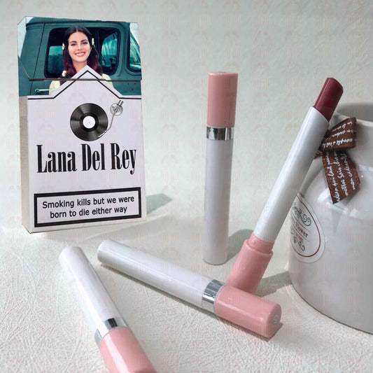 Lana Del Rey Lipstick Set, Personalized Christmas Gifts, Lana Del Rey Poster Cigarette Box