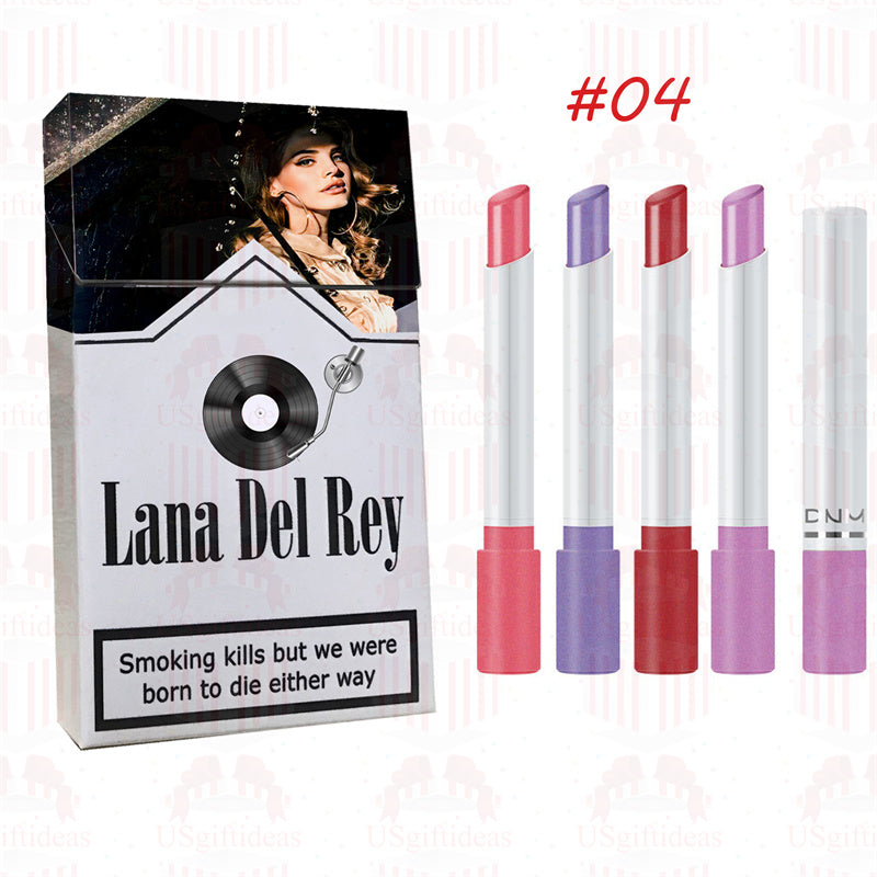 Lana Del Rey Lipstick Set, Personalized Christmas Gifts, Lana Del Rey Poster Cigarette Box