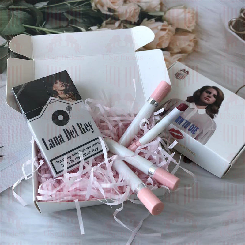 Lana Del Rey Lipstick Set, Personalized Christmas Gifts, Lana Del Rey Poster Cigarette Box